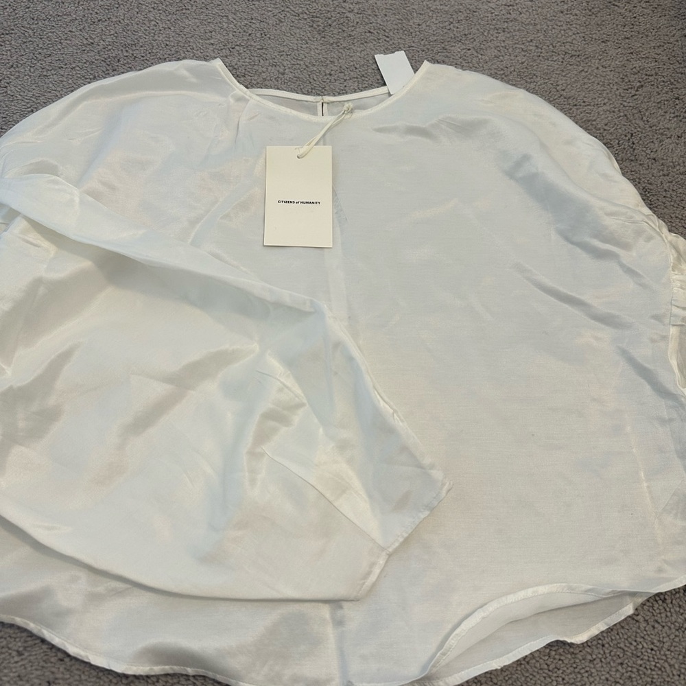 Citizens Of Humanity Sheer White Blouse